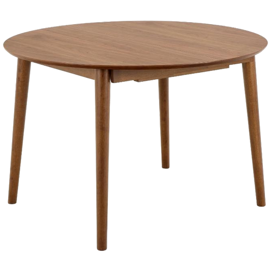 fonQ | Cleo Eettafel Rond Uitschuifbaar Walnoot 1