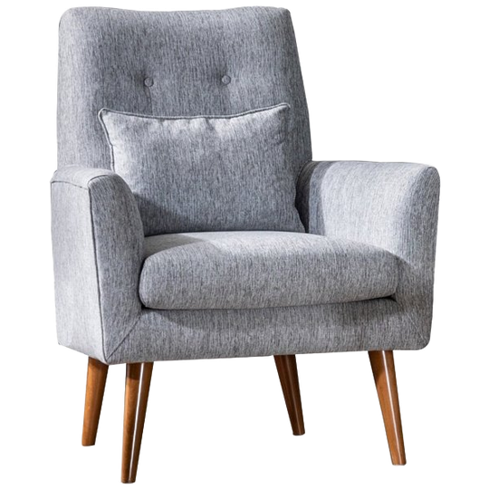 Evila Originals | Aria Fauteuil Houtfineer Grijs 1