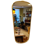 Vintage Wandspiegel Spiegel Mirror Messing Goud thumbnail 1