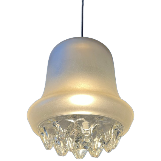 Peill & Putzler Hanglamp Van Matglas Uit Het Midden Van De Eeuw 1