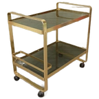 Vintage Trolley Barcart Serveerwagen, Av Handwerk thumbnail 1