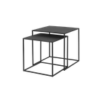 Blomus 2X Bijzettafel Fera Staal Poeder Gecoat Mat Zwart thumbnail 1