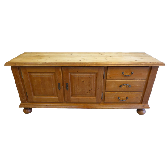 Prachtig Landelijk Grenen Dressoir 1