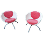 Set 2 Vintage Gubbo Swivel Fauteuils, Mia Lagerman, Ikea thumbnail 1