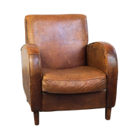 Stoere Sleetse Maar Erg Comfortabele Strakke Schapenleren Design Fauteuil