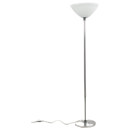 Prachtige Vloerlamp Met Melkglazen Kap 61799