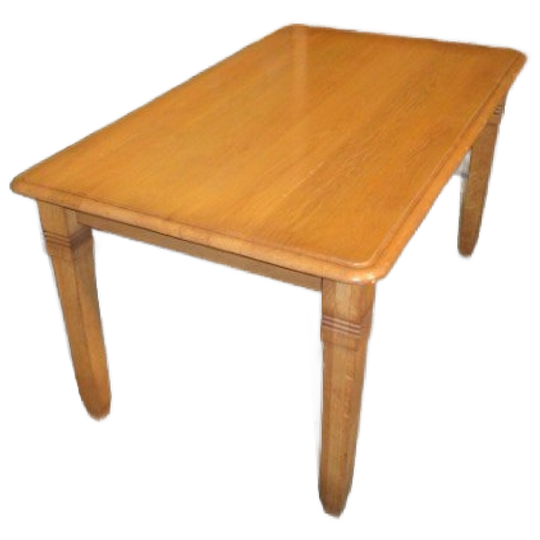 Stoere Massief Blank Eiken Eettafel Met Demontabele Poten 1