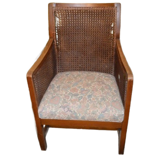 Prachtige Kleine Antieke Fauteuil In Regency-stijl Met Webbing Circa 1920 1