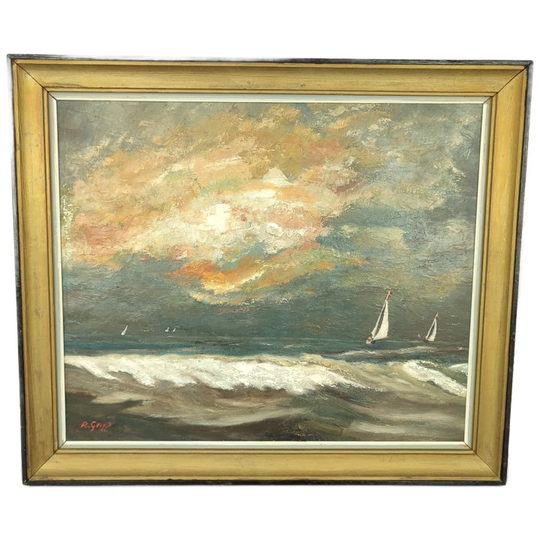 R. Geijp - Maritiem Schilderij 1