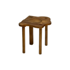 Era Herbst Kruk Eikenhout Vintage Jaren 90 Stool Krukje 1990 thumbnail 1