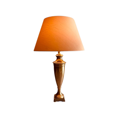 Prachtige Grote Koperen Hollywood Regency Lamp