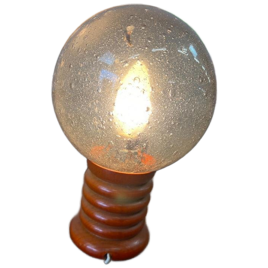 Vintage Oranje Bollamp / Tafellamp 1