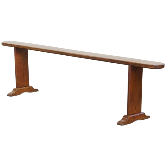 Antieke Halbank/ Bank Voor Aan De Eettafel Met Een Stijlvolle En Tijdloze Uitstraling 1
