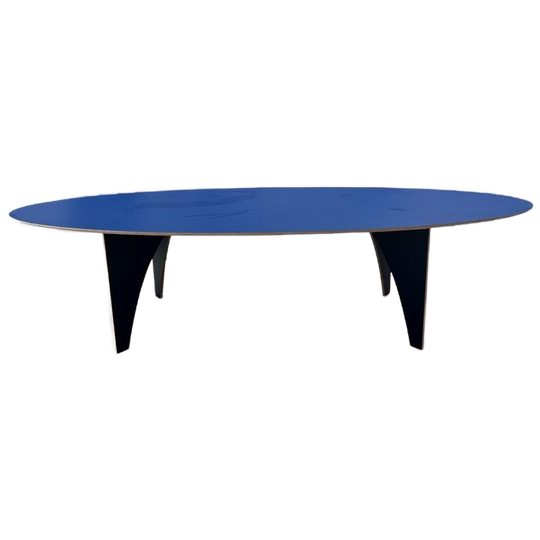 Retro Xl Blauwe Tafel / Eettafel (3 Meter Lang!) 1