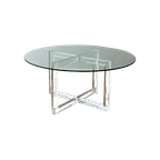 Big Round Glass Coffee Table thumbnail 1