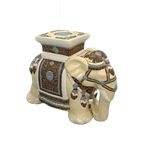 Porseleinen Olifant Plantentafel, Vintage Bijzettafel thumbnail 1