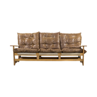 Vatne Mobler Three Seats Sculptural Oak Frame Sofa From 1960’s