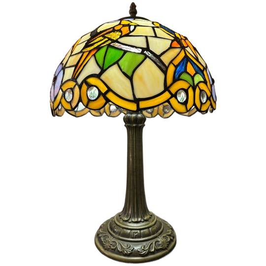 2 Beschikbaar Vintage Art Nouveau Stijl Papegaai Glas In Lood 1