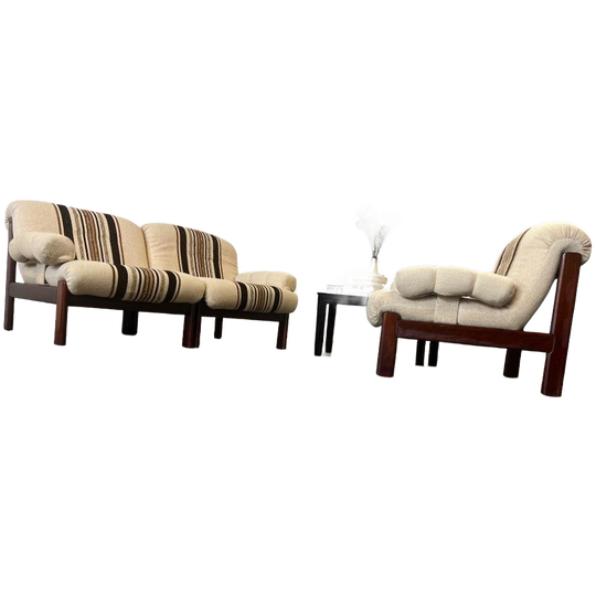 Set Van 3 Vintage Modulaire Fauteuils / Elementenbank 1