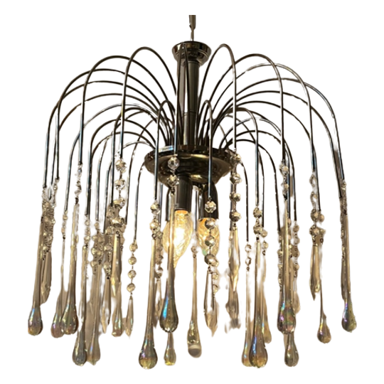 Murano Chrome Xl Teardrop Geoliede Pegels 1