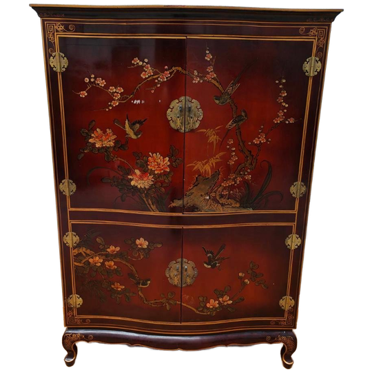 Vintage Chinese Bruidskast Buffetkast Chinoiserie Kast 902 1