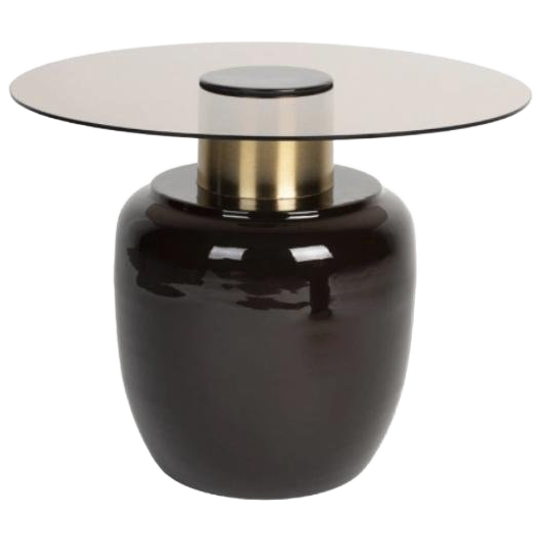 White Label Living Bijzettafel Mohra Glas L 1