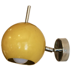Tedelight Wandlamp, 1970 In Geel Gelakt Metaal thumbnail 1