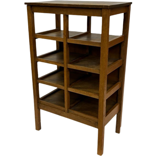 Art Deco Wandkast Vakkenkast Jaren 30 Eiken Open Kast 1