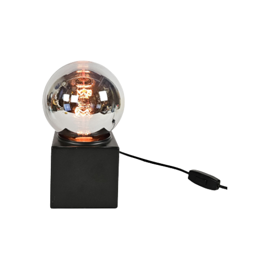 Dutch Design - Space Age - Philips Design Spiegelbol Lamp - Tafel/bureaulamp - 70's 1