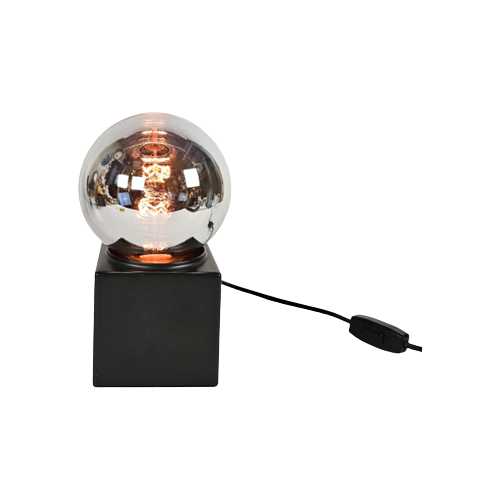 Dutch Design - Space Age - Philips Design Spiegelbol Lamp - Tafel/Bureaulamp - 70'S