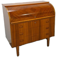 Secretaire Bureau Uit Zweden Met Lades, Scandinavisch Bureau
