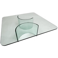 Moderne Italiaanse Glazen Salontafel, 1970'S