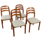 Dyrlund Set 4 Eetkamerstoelen Eetstoelen Deens Design Vintage thumbnail 1