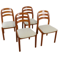 Dyrlund Set 4 Eetkamerstoelen Eetstoelen Deens Design Vintage