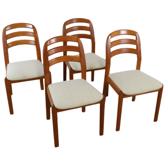 dyrlund Set 4 Eetkamerstoelen Eetstoelen Deens Design Vintage 1