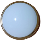 1 X Vintage Goud En Melkglas Plafondlamp thumbnail 1