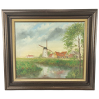 Georges Tahon - Schilderij - St-Karelsmolen De Moeren thumbnail 1