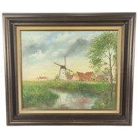 Georges Tahon - Schilderij - St-Karelsmolen De Moeren