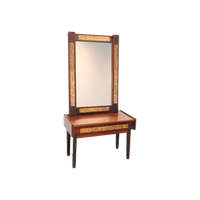 Vintage Kaptafel Halmeubel Palissander Koper