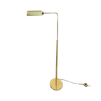 Regency Vloerlamp Messing Verstelbaar Leeslamp Italy ’70 thumbnail 1