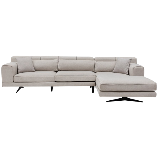 Evila Originals | Moderne Recamiere Bank Rechtshandig Beige 1