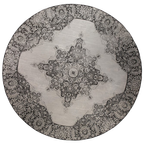Zuiver Coventry Buitenkleed Rond '280 Zwart thumbnail 1