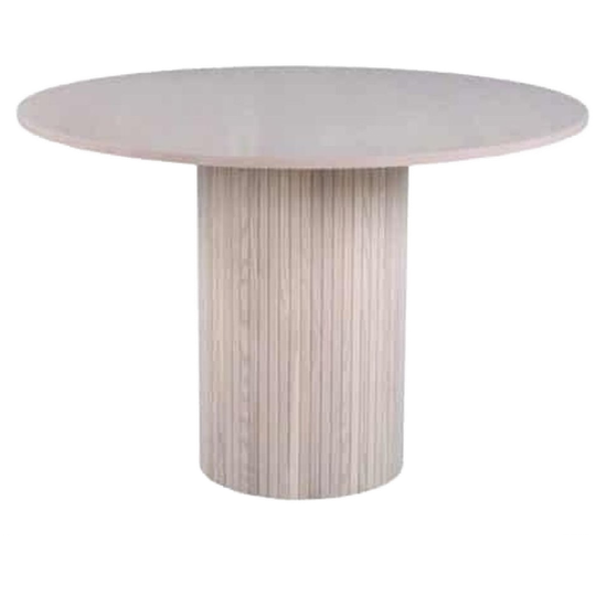 Pokka Eetkamertafel - Ø110 Cm - Licht Eiken 1