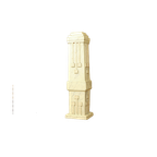 Antieke Beschilderde Art-deco Pedestal Zuil thumbnail 1