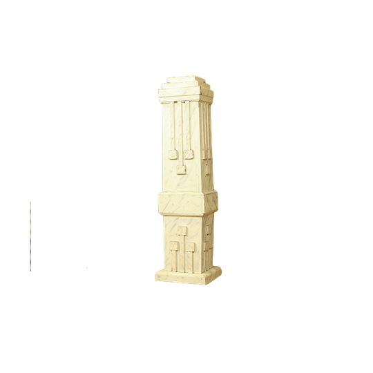 Antieke Beschilderde Art-deco Pedestal Zuil 1