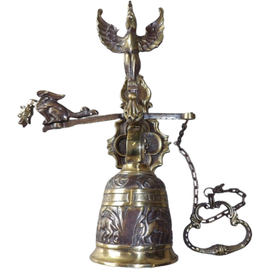 Leo Bos "Pelicanus Angelus" Muurbel. In Brons. 1