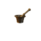 17de Eeuwse Spaanse Vijzel En Stamper In Brons. thumbnail 1