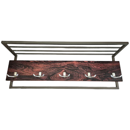 Wandkapstok Hout En Metaal 1