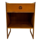 Vintage Arne Wahl Iversen Bijzettafel Nachtkastje 60's Teak thumbnail 1