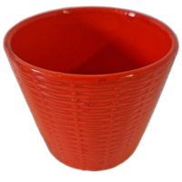 Retro Bloempot Oranje Pot Voor Kamerplant